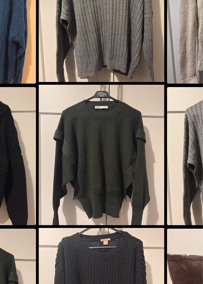 Kadin s-m uyumlu kazaklar - Görsel 5