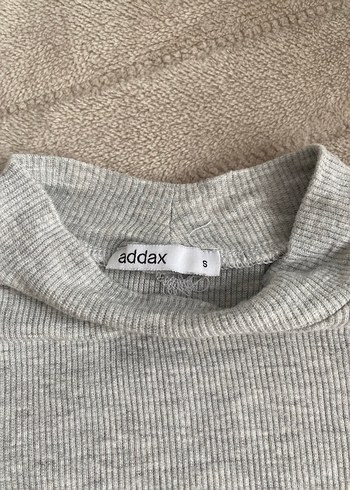 Addax Gri Kısa Kollu Basic Crop Top