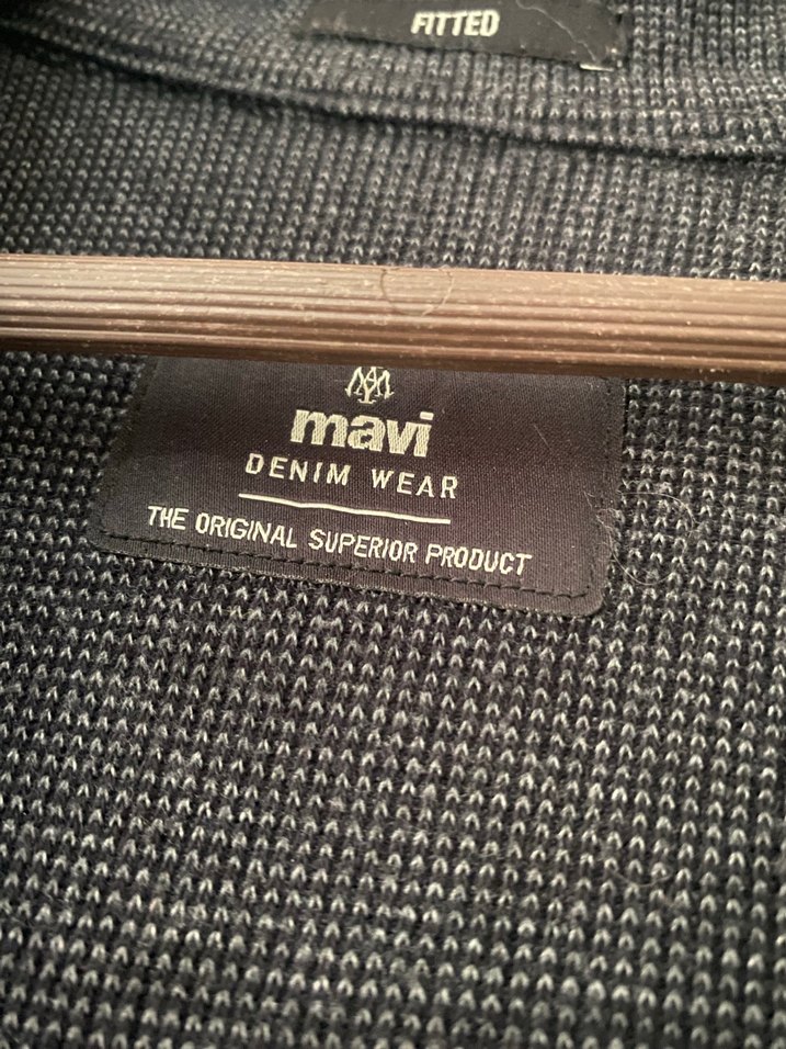 Gri Erkek Düğmeli Uzun Kollu Gömlek - Görsel 3