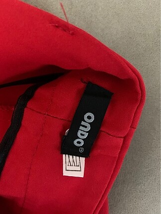 Kırmızı kumaş pantolon - Görsel 3