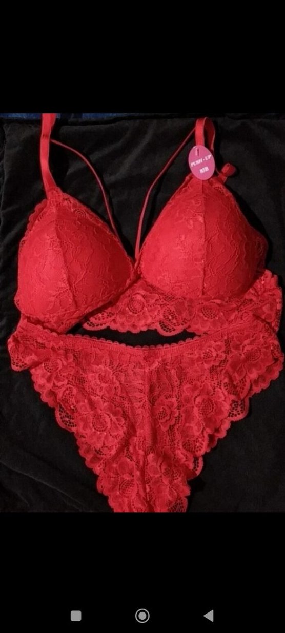 Kırmızı Dantel  Bralet - Görsel 4