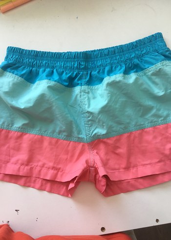 l Beden Pastel Renkli Kadın Mini Deniz Şortu