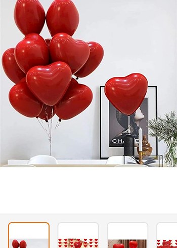 Kırmızı Kalp Balonlar