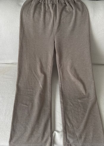 Gri Rahat Kesim Midi Kumaş Pantolon kadın - Görsel 2