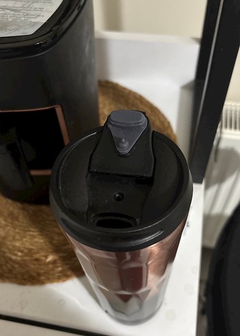 Kahverengi Siyah Termos Bardak Çelik - Görsel 3