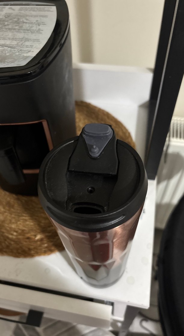 Kahverengi Siyah Termos Bardak Çelik - Görsel 3