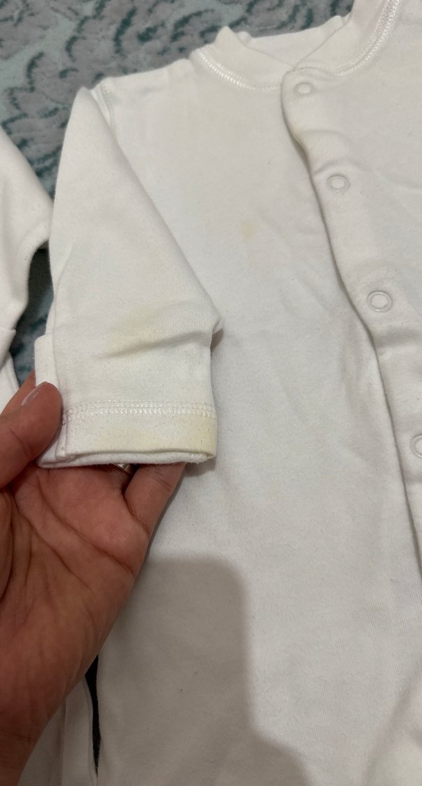 Beyaz Uzun Kollu Bebek Tulumu - Görsel 3