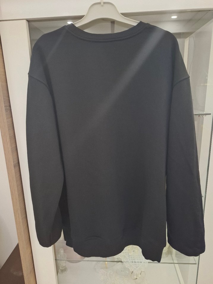 Siyah Taşlı Sweatshirt - Görsel 2