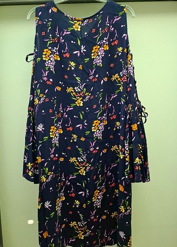 Çok Renkli Bohem Uzun Elbise - Görsel 2