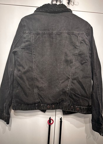 Topshop İçi kürklü Gri Kadın Denim Ceket