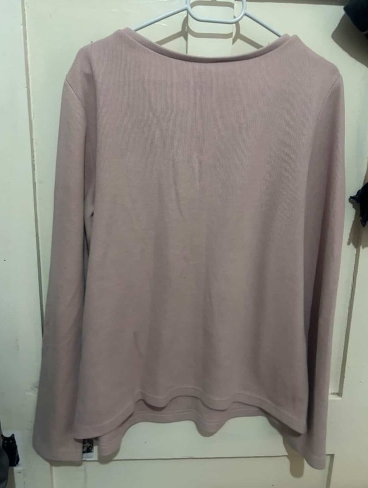 Pembe Baskılı Kadın Sweatshirt - Görsel 2