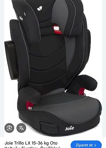 Joie Trillo LX 15-36 kg Çocuk Oto Koltuğu Siyah Gri - Görsel 2