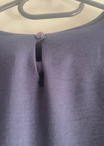 Sarprive 1 bedeb Lacivert Piliseli Midi Kadın Tunik - Görsel 3