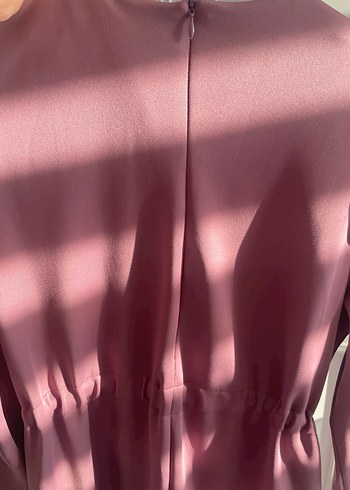 Kadriye baştürk scuba elbise Mor Uzun Kollu Salaş Elbise - Görsel 5