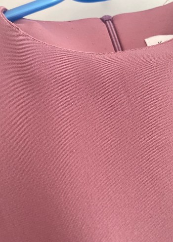 Kadriye baştürk scuba elbise Mor Uzun Kollu Salaş Elbise - Görsel 2