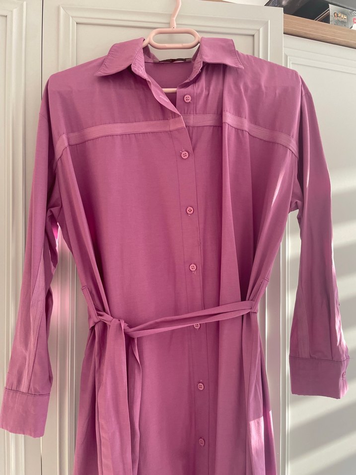 Mor heqa Uzun Kadın Elbise - Görsel 2