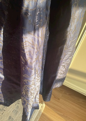 Betül saday Lacivert Uzun Kollu Uzun Elbise - Görsel 6