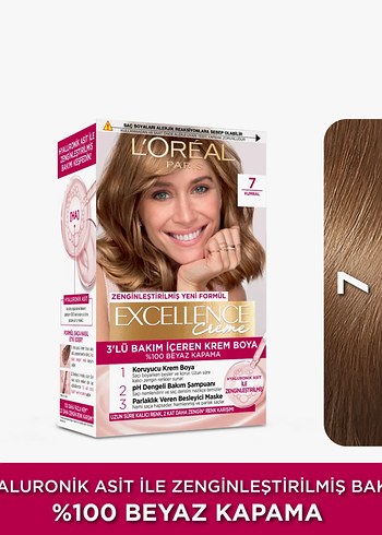 L'Oréal Excellence Saç Boyası 7 Kumral - Görsel 2
