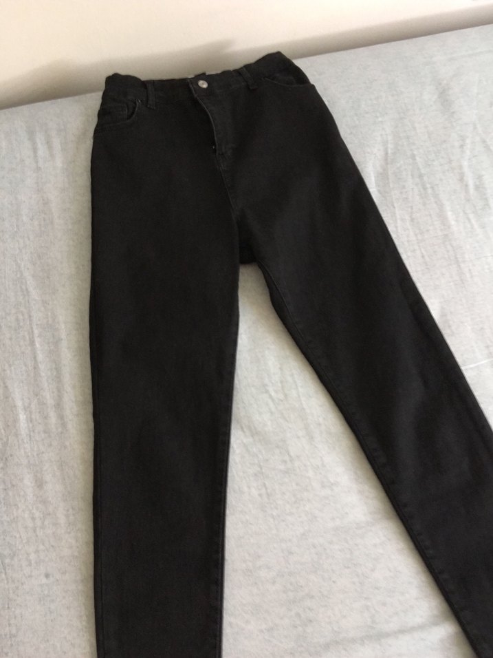 Siyah Skinny Jean Kadın Kot Pantolon - Görsel 2