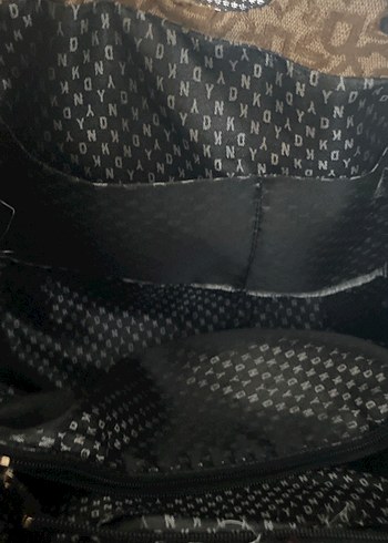 Kahverengi Desenli Deri Kadın Çanta - Görsel 4