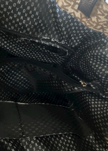 Kahverengi Desenli Deri Kadın Çanta - Görsel 5