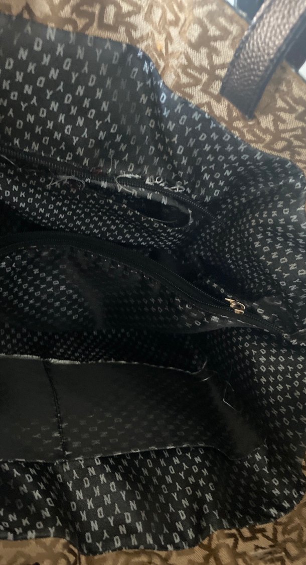 Kahverengi Desenli Deri Kadın Çanta - Görsel 5