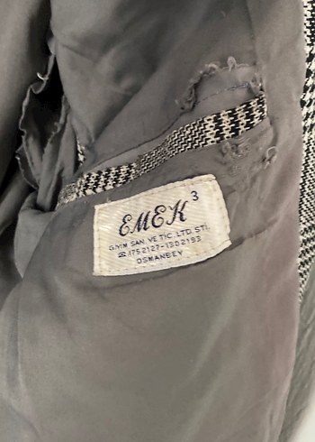 Gri Düğmeli Erkek Ceket - Görsel 3