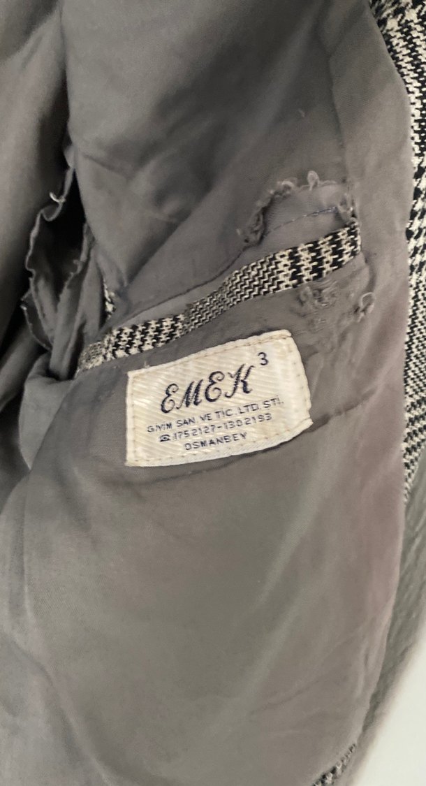 Gri Düğmeli Erkek Ceket - Görsel 3