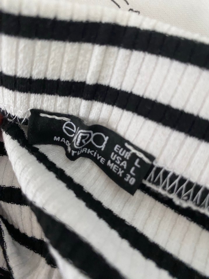 Çizgili Pileli Uzun Kadın Etek - Görsel 2