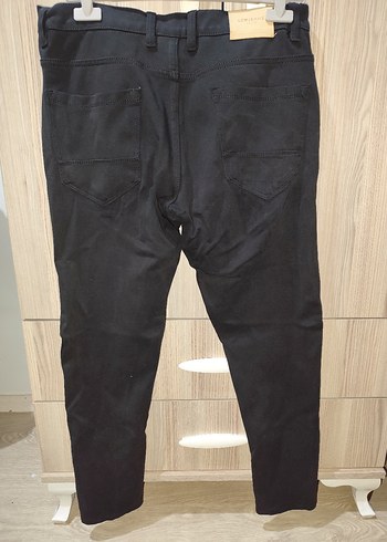 Siyah Regular Fit Erkek Denim Pantolon - Görsel 2