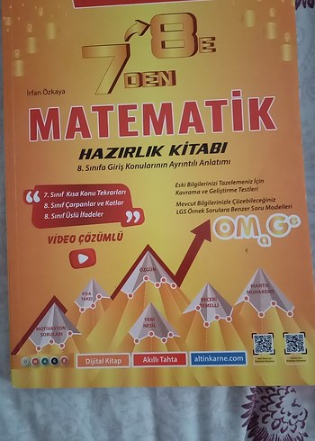 7'den 8'e Matematik Hazırlık Kitabı