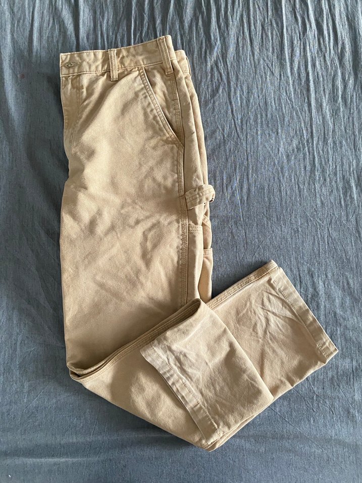 Pull&Bear bej baggy jean - Görsel 3