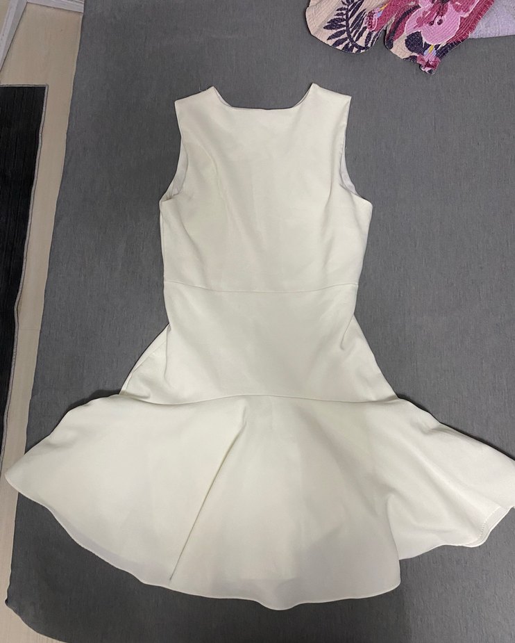 Beyaz Midi Elbise - Görsel 2