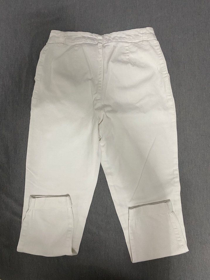 Beyaz Kumaş Pantolon - Görsel 2