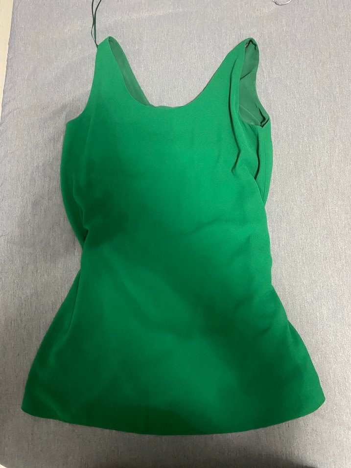 Yesil bol kesim mini elbise - Görsel 2