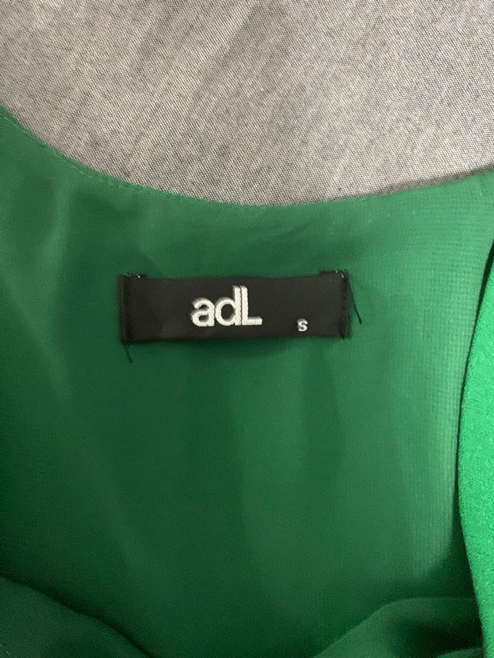 Yesil bol kesim mini elbise - Görsel 3