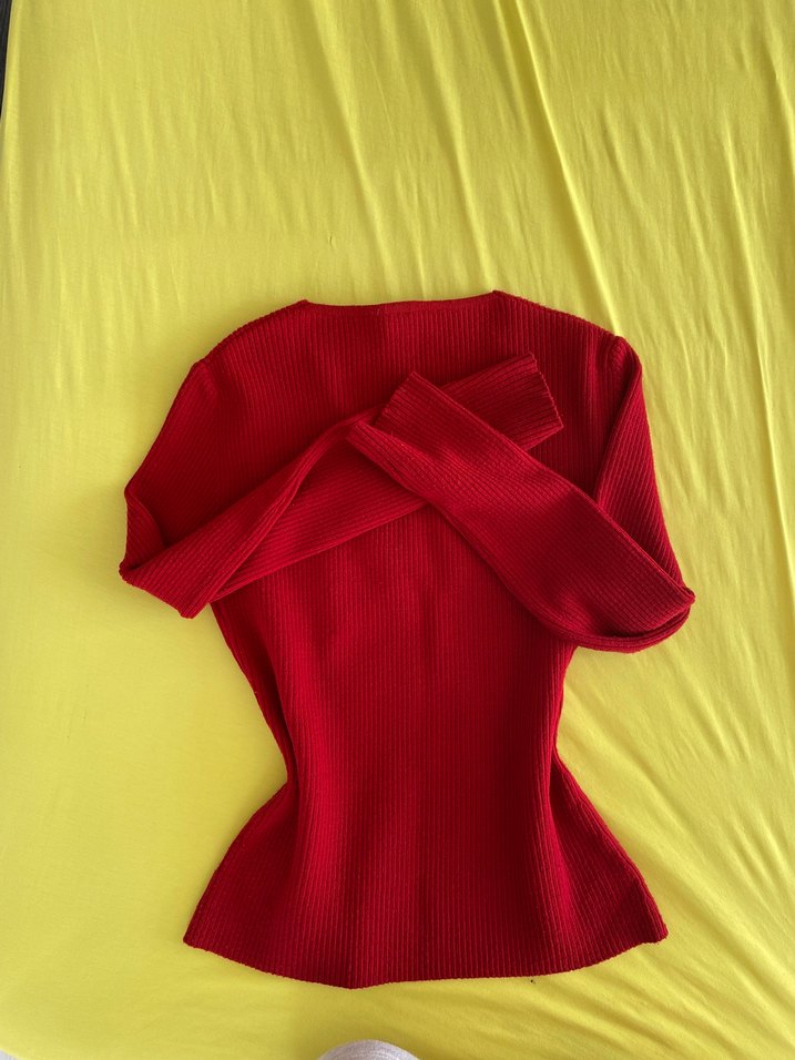 Vintage Y2k V yaka kazak - Görsel 2