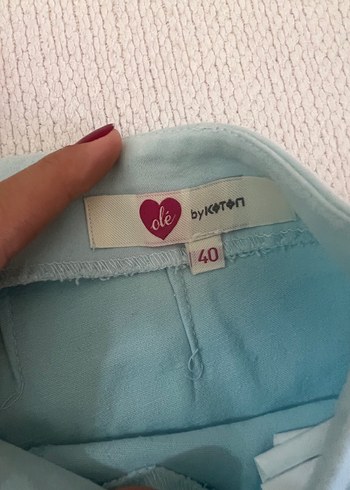 l Beden Kadın Bebek Mavisi Şort