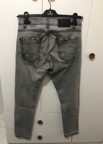 Diğer Gri Erkek Denim Jean Pantolon