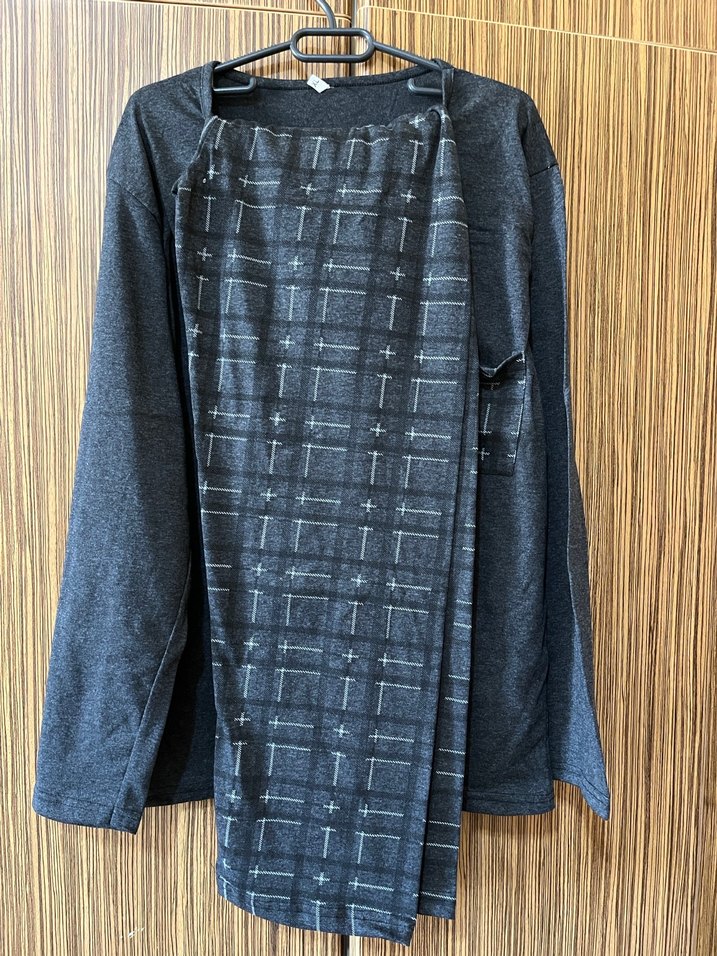 Gri Erkek Uzun Kollu pijama takımj - Görsel 2