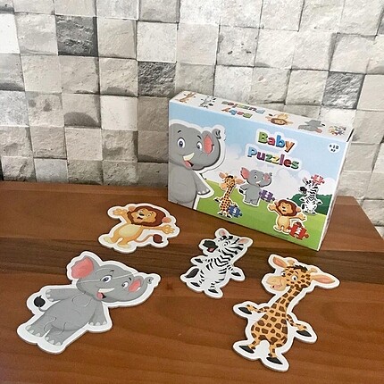 Hayvanlar ve meyveler baby puzzle