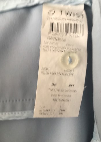 Acık mavi Midi Kadın Kumaş Pantolon - Görsel 6