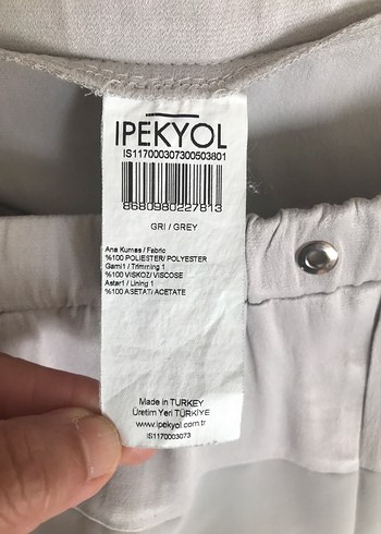 Bej Bol Kesim Midi Keten Kadın Pantolon - Görsel 3