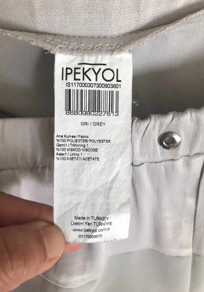 Bej Bol Kesim Midi Keten Kadın Pantolon - Görsel 3