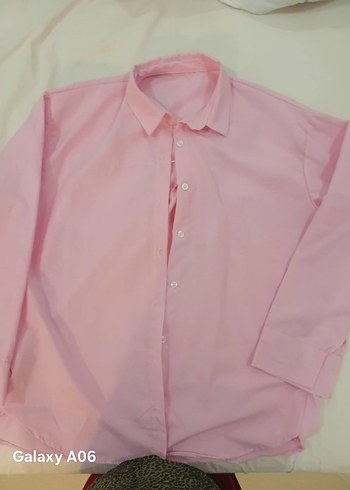 Diğer Ozel Dikim Acik Pembe Klasik Gomlek