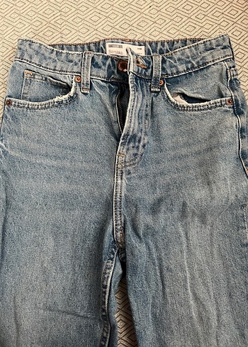 Bershka Mavi Kadın Denim Pantolon - Görsel 3