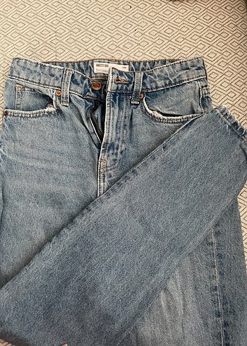 Bershka Mavi Kadın Denim Pantolon - Görsel 5