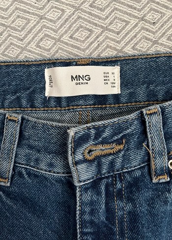 Mango Kadın Mavi Denim Regular Fit Jean - Görsel 4