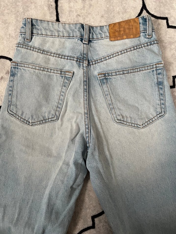 Günlük Mavi Denim Kadın Pantolon - Görsel 4