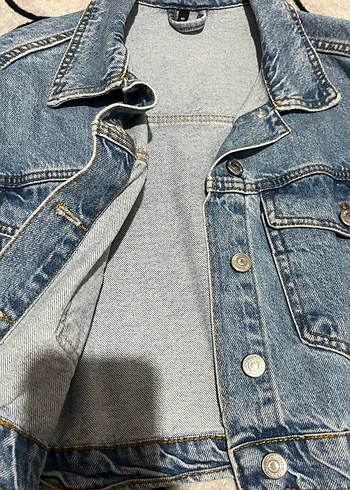 Milla Düğmeli Kadın Mavi Jean Ceket - Görsel 4
